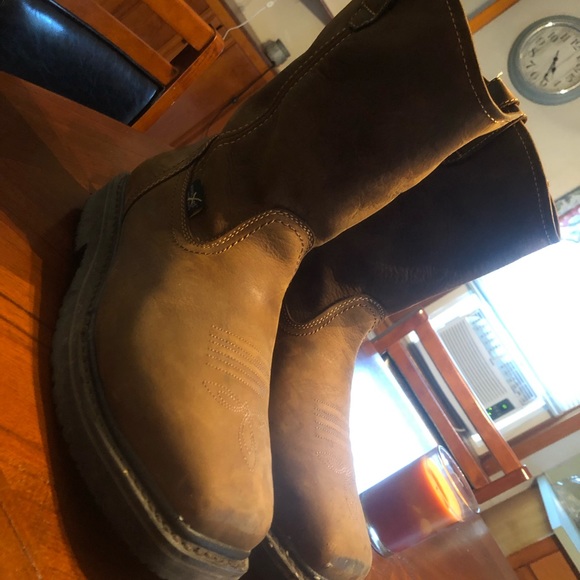 Size 10 met guard cowboy boots - Picture 1 of 5